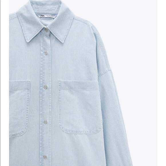 Zara Stripped Shirt Dress - Picture 8 of 9